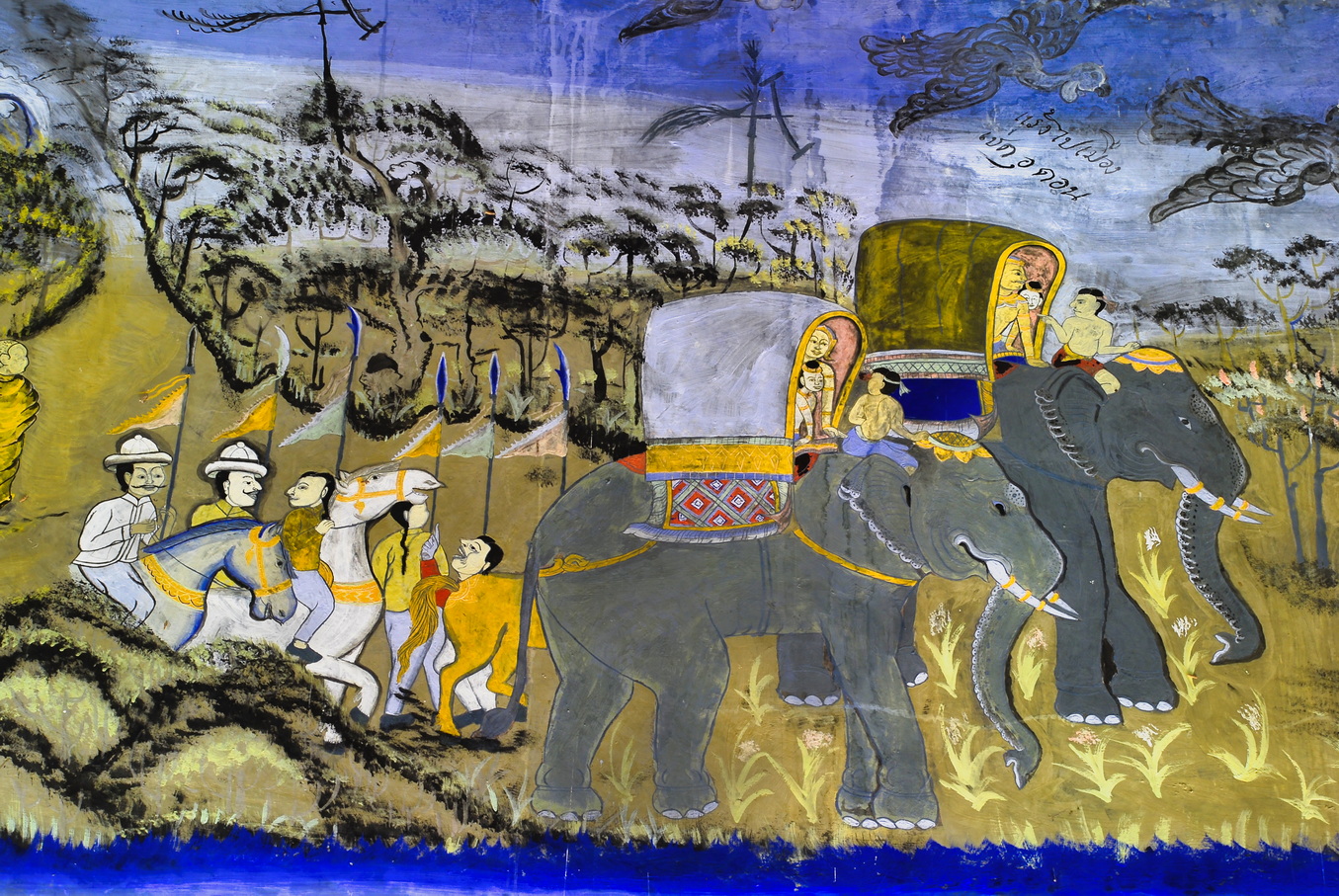 Mural budista tailandès